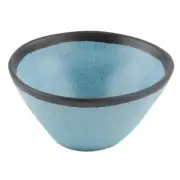 G.E.T. B-80-GBL Pottery Market Greyish Blue Melamine 8 oz. Soup Bowl - 2 Doz