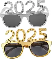 VALICLUD 2pcs 2025 2025 Glasses New Year Party Eyewear New Year Eyeglasses Prop New Year Party Glasses New Years Eve Glasses New Years Glasses New Years Party Glasses Eyewear Photo Prop