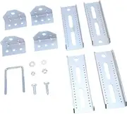 Tihebeyan 4 Sets Swivel Top Bunk Bracket, Resistant, Heavy Duty Metal for 3in X 2in 1.5in Boat Trailer Crossbeams