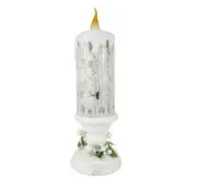 Disney Encanto Replica Candle 14" Shimmer LED Candle Snow Globe Table Decor NEW