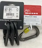 Locking ScrewGate Carabiners Rock Climbing Hotforge 3 Pk ( & ) Phantom HMS Qt 1