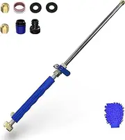 Jet Nozzle High Pressure Hose Nozzle for Garden Hose Power Washer Wand, 2-in-1 High Pressure Washer with 2 Different Nozzles and Hose Quick Connectors for Car Washing, Garden Cleaning, Patio