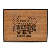 This Is What Awesome Vet - Funny Novelty Doormat Man Cave Floor mat