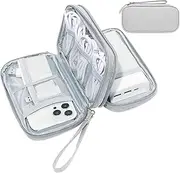 SELLYFELLY Travel Electronic Organizer Case, Cable Organizer Bag, Portable Cord Storage Bag for Cable, Cord, Cell Phone, Power Bank, Earphone