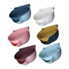 Strainer Bowl 2 Layer Fruit Colander Basket Plastic Phone Bracket For Kitchen AU