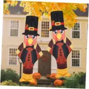 Thanksgiving Decorations Windsock Flags 2 Pieces Turkey Happy Thanksgiving