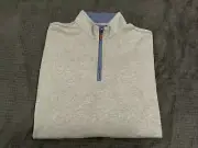 NEW; Johnnie-O SULLY 1/4 Zip Long Sleeve Golf Pullover In IVY Green SZ Small