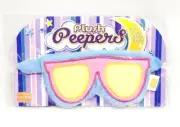 New Plush Peepers Kids Pink / Blue Sunglasses Travel Sleep Eye Mask - OSFM