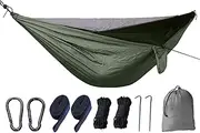 Zetqhuu Fly Hammock for Camping - Portable Sleeping Netting - Strong Load Capacity Foldable Fly MeshHammock for Camping, Outdoor Activities