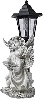Solar Garden Statues - Angel Gardens Statue Outdoors Decor, Angel Sculpture | Portable with Wings and Light Statue, Resin Solars Lights Fairy Figurine for Balcony, Patio and Birthday