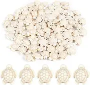 Framendino, 92 Pack White Turquoise Sea Turtle Beads Charms Synthetic Ocean Animal Spacer for Bracelet Necklace Making Jewelry