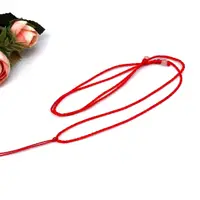 在飛比找樂天市場購物網優惠-紅繩子項鏈吊墜繩編織手工可調節玉佩掛繩黃金玉繩本命年兒童掛繩