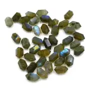 AAA+ Natural Labradorite Double Terminated Carved Point Loose Gemstone