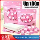 UP To 100PCS Disposable Cotton Compressed Washcloth Face Towel Wet Wipe travel