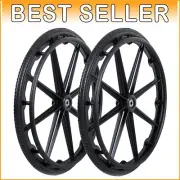Lightweight 24-Inch Wheelchair Rear Wheel Set - Ideal for Upgrading Performance