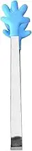 Silicone Tong | Small Tongs for Serving Food | Steel Tongs for Ice, Salad, Buffet, Vegetable Slices, Fruit, Ice, Lettuce, Candy, Sugar, Onion