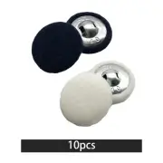 10x Fabric Cloth Covered Buttons Shank Buttons Supplies Decoration Crafts DIY