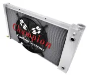 PR 3 Row DP Radiator 28",16" Fan,1.5,1.75 for 1967-1972 Chevy Pickup Trucks LS
