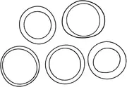 GAROZATION Phonograph Replacement Belt Record Player Supply Gramophone Replacing Drive Belts