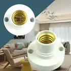 10X Edison Screw White Batten Ceiling Lamp Holder, E14 Light Bulb Socket Fixing