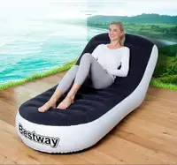 在飛比找樂天市場購物網優惠-單人充氣沙發床創意便攜加厚空氣懶人沙發露營戶外摺疊午休躺椅子