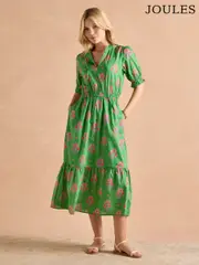 Joules Larissa Green Textured Sundress (E80099) | $150