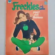 Vintage 1972 FRECKLES and SNIFFLES Paper Dolls Book by Whitman, Complete *READ*