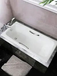 在飛比找樂天市場購物網優惠-斯博朗嵌入式鑄鐵浴缸家用大浴池網紅浴盆小戶型釉面搪瓷浴缸陶瓷