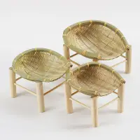 在飛比找蝦皮商城精選優惠-竹籃子 手工製作 天然竹編 手工竹編制品竹籃子收納筐水果籃子
