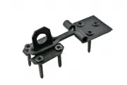 Renovators Supply Door Lock Latch Black Wrought Iron Hasp Latch Garage Door Lock