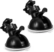 LOORGVEL 2pcs Suction Cup Dash Cam Holder with Ball Head Mount for Secure Camera Positioning Windshield and Dashboard Compatible with Various Car Cameras