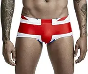 [GFM] Men's Swimming Briefs, British Flag Union Jack Pattern (SWM-UJ-A)