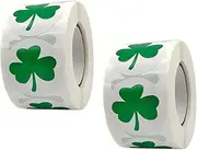 CAXUSD 2 Rolls Patrick's Day Decorative Label Stickers for Crafting Party Adorable Sealing Stickers Easy to Tear No Damage to Surfaces
