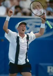 Jonas Bjorkman of Sweden at the Australian Open Tennis Championshi- Old Photo
