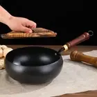 24cm Cooking Pan Uncoated Cooking Pot Cookware Chinese Frying Wok Hotel