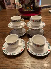 coffee cup and saucer set 6