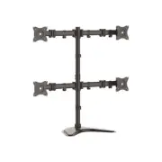 Startech Quad Monitor Stand Heavy Duty Steel Black