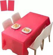 2 Pack Plastic Tablecloths Disposable Plastic Table Covers Table Cloths Christma