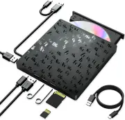 Bluefire External DVD Drive USB 3.0 Portable CD DVD Reader Writer, Ultra Slim CD