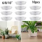 10PCS PET Plant Pot Saucer Drip Tray Terracotta Plastic Deep High Sided Strong