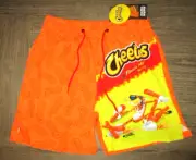 MENS SWAG CHEETOS DRAWSTRING LINED SWIM BOARD SHORTS SIZE L (34/36)