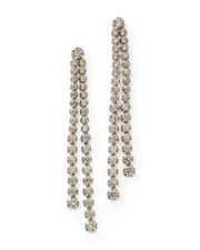 Bloomingdale's Fine Collection Diamond Double Drop Earrings in 14K White Gold, 8.00 ct. t. w.