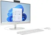 HP All-in-One Desktop PC, 23.8" FHD IPS Display, Intel Core Ultra 5 Processor, 8GB RAM, 512GB SSD, Windows 11 Home, Dual Speakers, HD Camera, Wi-Fi 6, Bluetooth 5.4, Jet Black, A0EF3PA