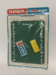 Vintage 1976 Playskool 8 X 10 CHALK BOARD SET #721 Milton Bradley NOS in Package