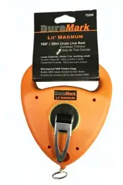 Duramark US Tape LIL' Magnum 100' 30m Chalk Line Reel 75200 Braided Line