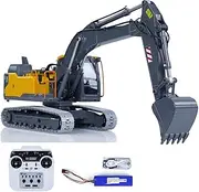 Double E 1:14 RC Excavator Model for E010 EC160E Full Alloy Metal RC Engineering Digger Vehicle Motor ESC Servo Light