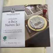 Aldi Gingerbread House Village Napkins Pottery Barn Dupe 6pc Holiday Table