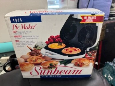 Vintage 1993 Sunbeam Oster Two Mini Pie Maker Model 4805 New!