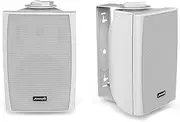 Audibax | Elipse 4" Speakers HiFi & Sound 2Way Wall Bracket White Pair Power 30 W Frequency: 70 Hz 20 KHz Dimensions: 15 x 21 x 12.5 cm Weight 1.79 Kg