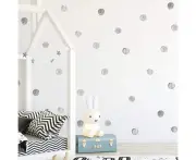 Watercolor Polka Dot Wall Decals Pink Dots Wall Sticker for Girls Bedroom Playroom